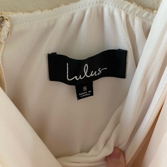 Lulu’s Call For Me Gardenia Faux Wrap Jumpsuit - Picture 4 of 4